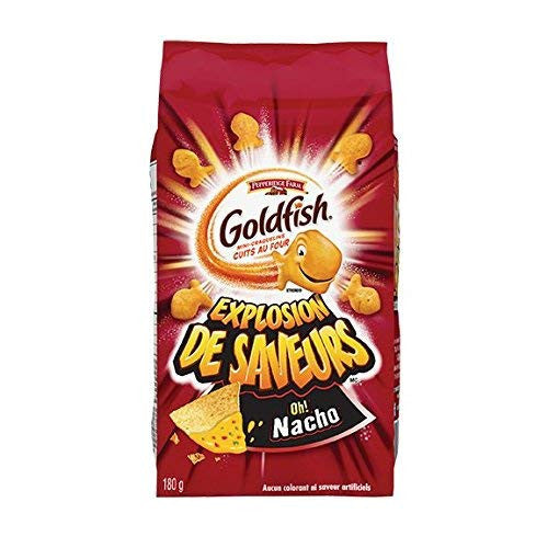 Pepperidge Farm, Goldfish, Flavour Blasted Baked Nacho Crackers, 180g/6.3oz, 6-Pack (Imported from Canada)